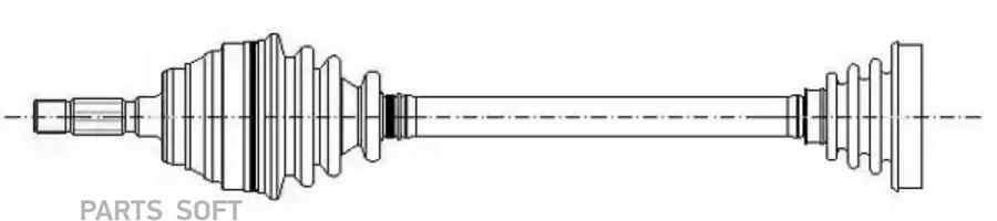 

Приводной вал METELLI 170504