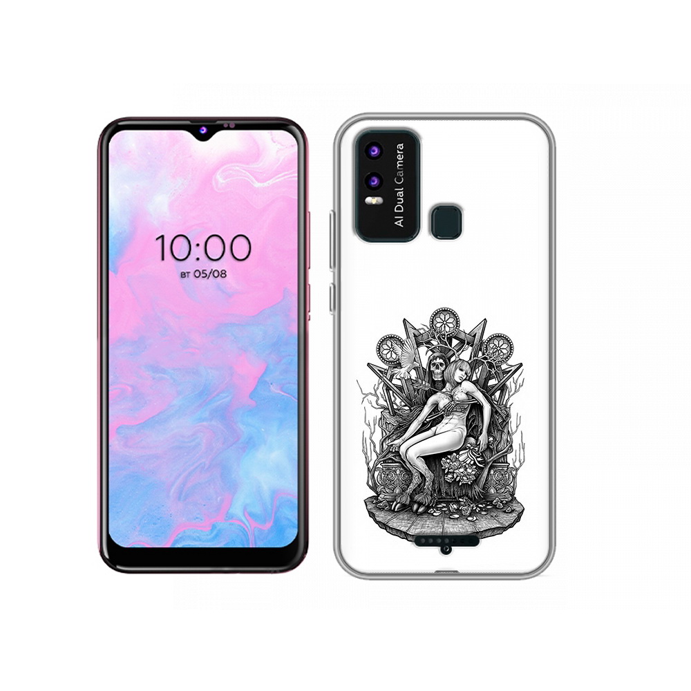 

Чехол MyPads Tocco для BQ 6630L девушка на троне, Прозрачный, Tocco