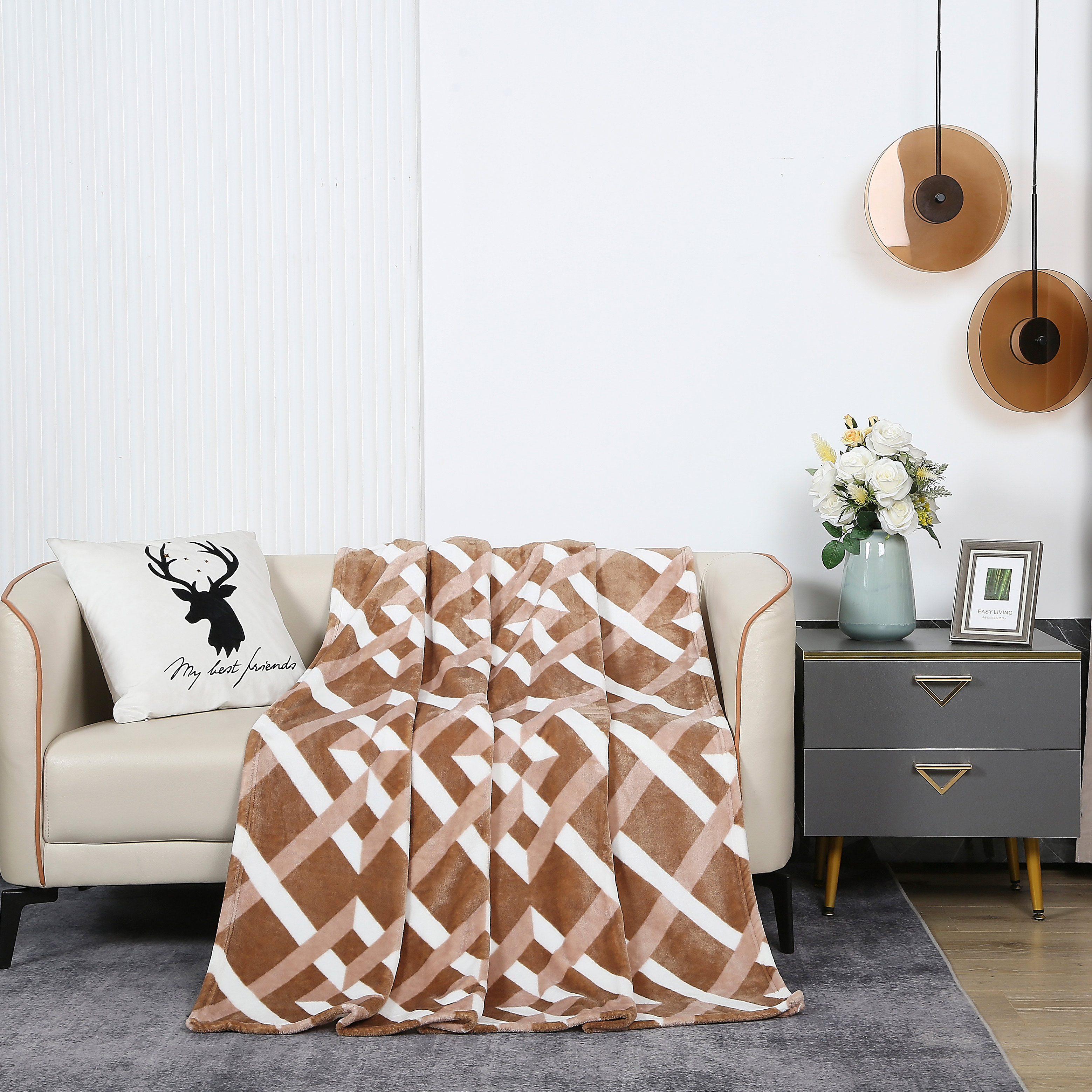 

Плед на кровать с рисунком Cleo Home California Collection полуторный 150х200 велсофт, California Collection