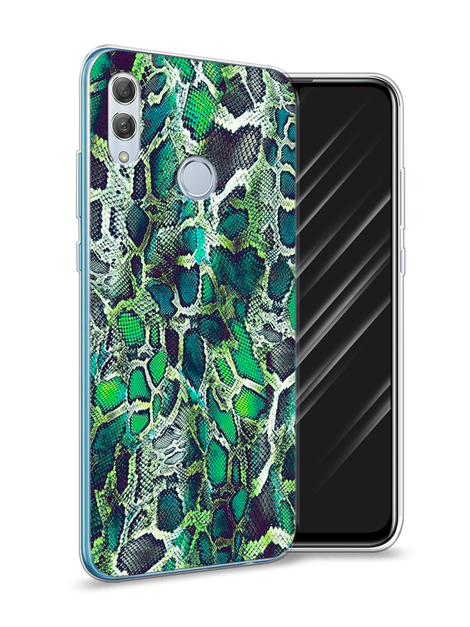 

Чехол Awog на Honor 10 Lite "Зеленая кожа змеи", Зеленый;черный, 67550-3