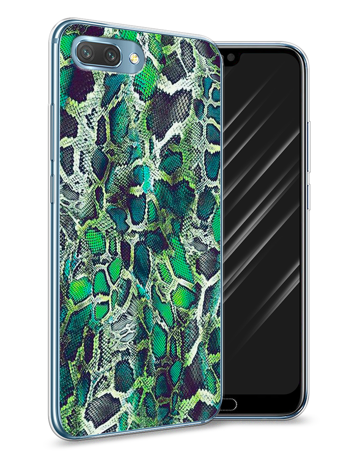 

Чехол Awog на Honor 10 "Зеленая кожа змеи", Зеленый;черный, 65350-3