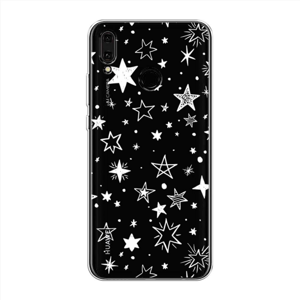 

Чехол Awog "Звездочки графика белая" для Huawei Y9 2019