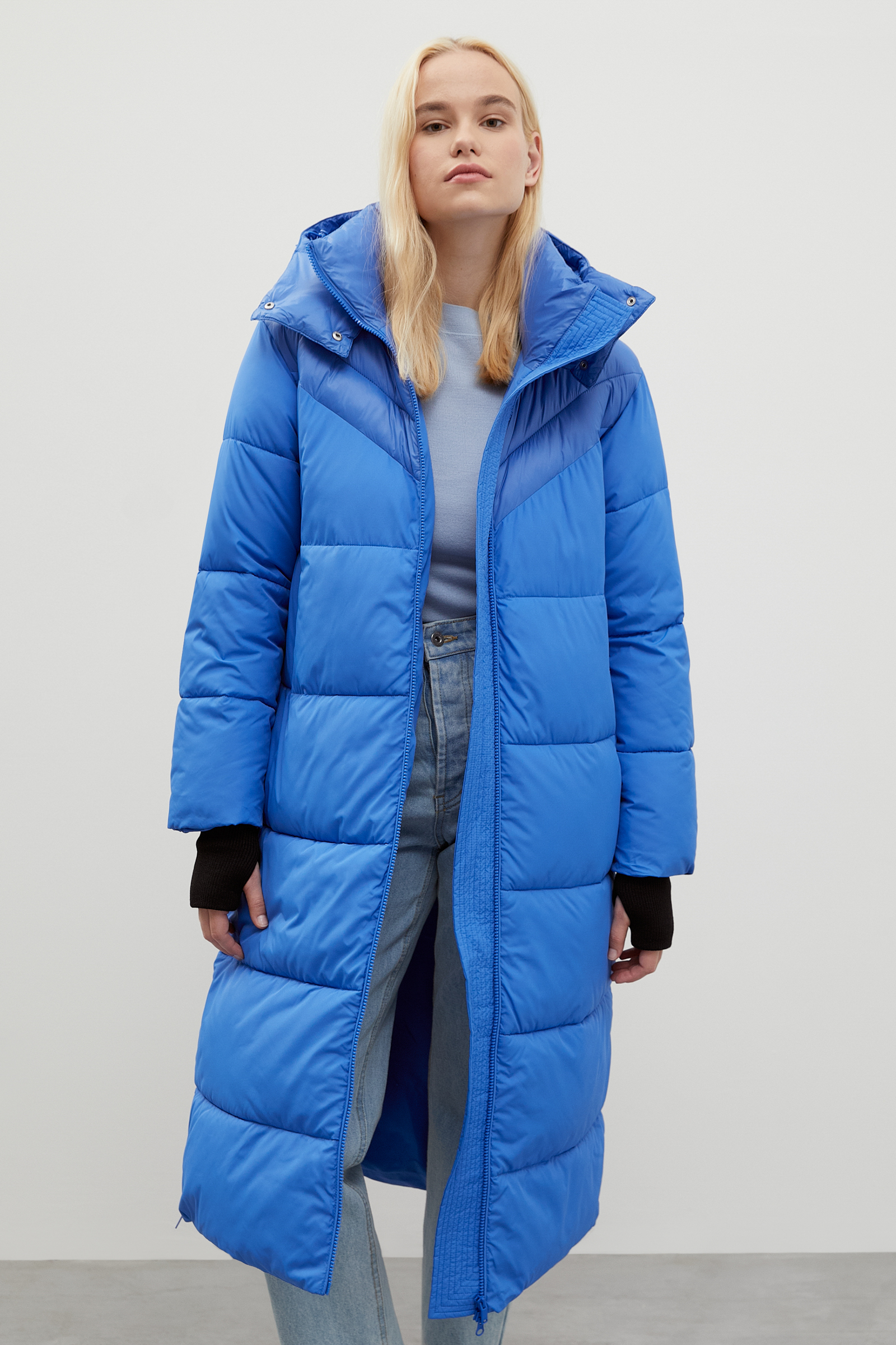 

Пальто женское H&M 1084298001 черное L (доставка из-за рубежа), Синий, FWC11043