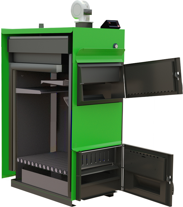 

Котел твердотопливный длительного горения WIRT Smart Eko 70, Зеленый, WIRT Smart Eko 70