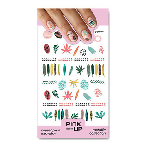 

Наклейки для ногтей Pink Up Metallic 832