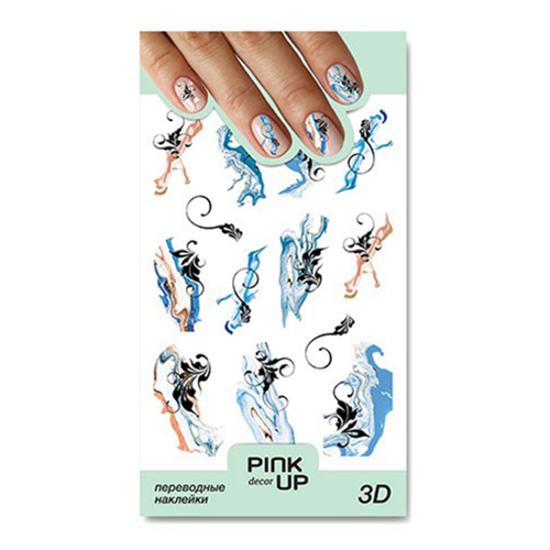 

Наклейки для ногтей Pink Up 3D 840
