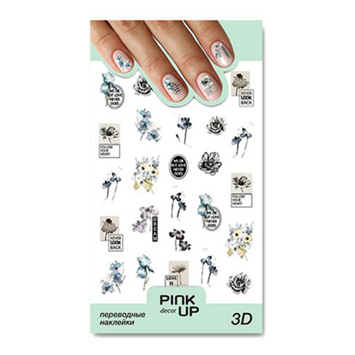 

Наклейки для ногтей Pink Up 3D 839