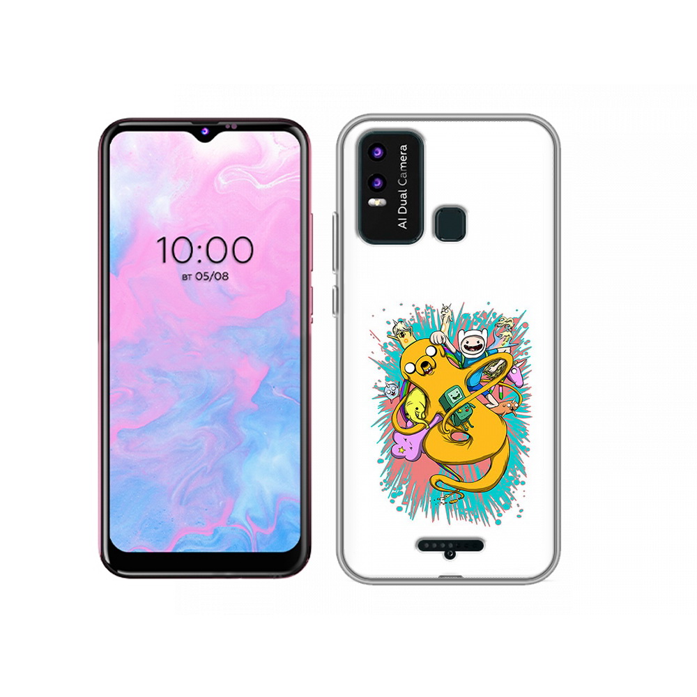 

Чехол MyPads Tocco для BQ 6630L время приключений рисунок, Прозрачный, Tocco