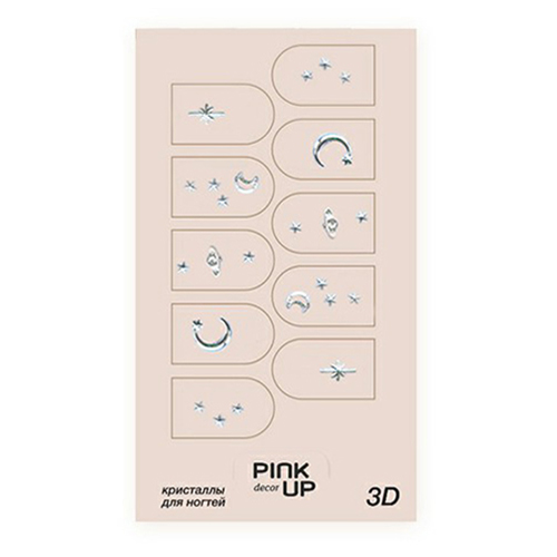 

Наклейки для ногтей Pink Up Decor 3D 884