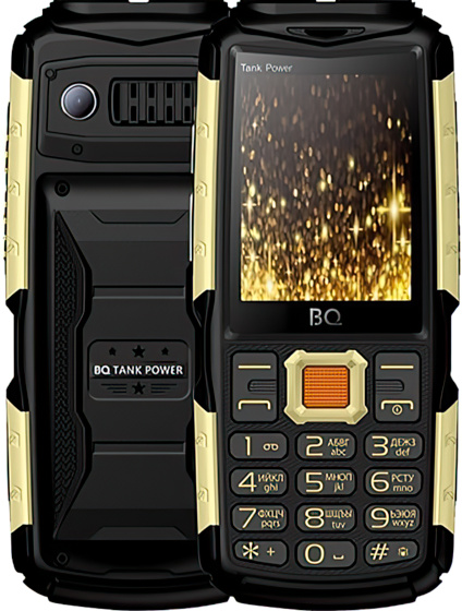 

Сотовый телефон BQ M-2430 Tank Power Black Gold