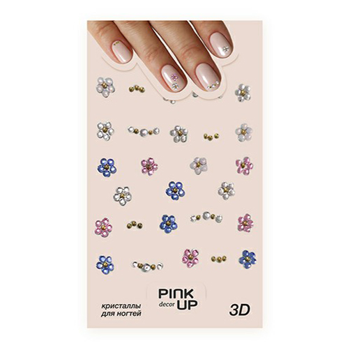 

Наклейки для ногтей Pink Up Decor 3D 881