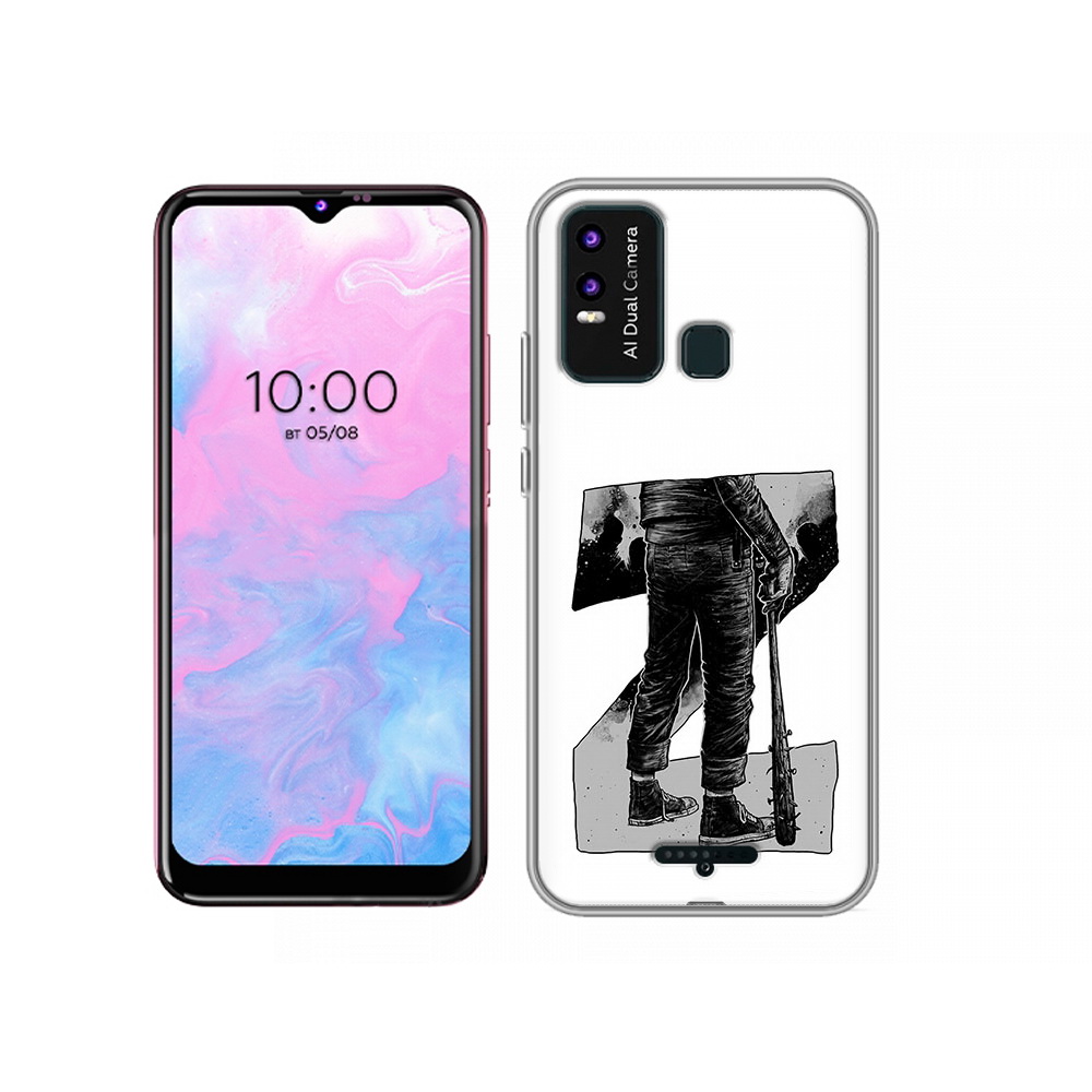

Чехол MyPads Tocco для BQ 6630L воин черно белый, Tocco