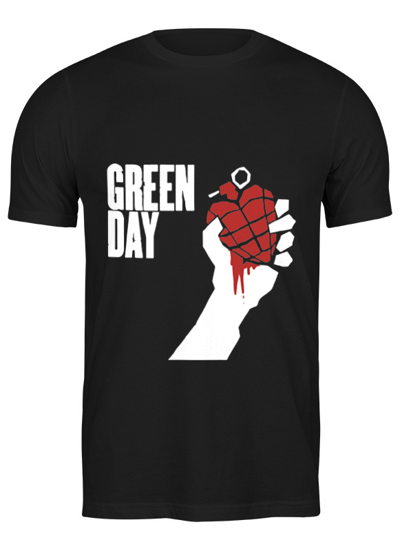

Футболка мужская Printio Green day черная XL, Черный, Green day
