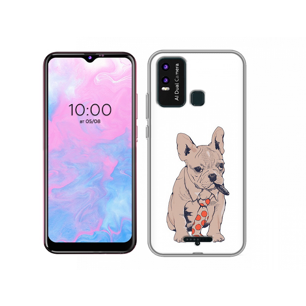 

Чехол MyPads Tocco для BQ 6630L бульдог с сигарой, Прозрачный, Tocco