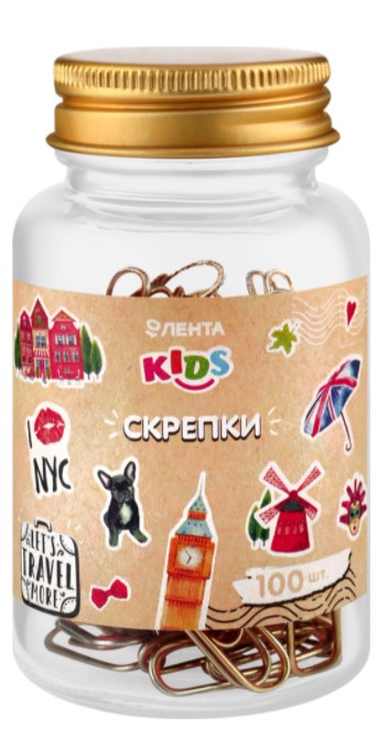 

Скрепки Лента Kids Craft металлические 28 мм 100 шт