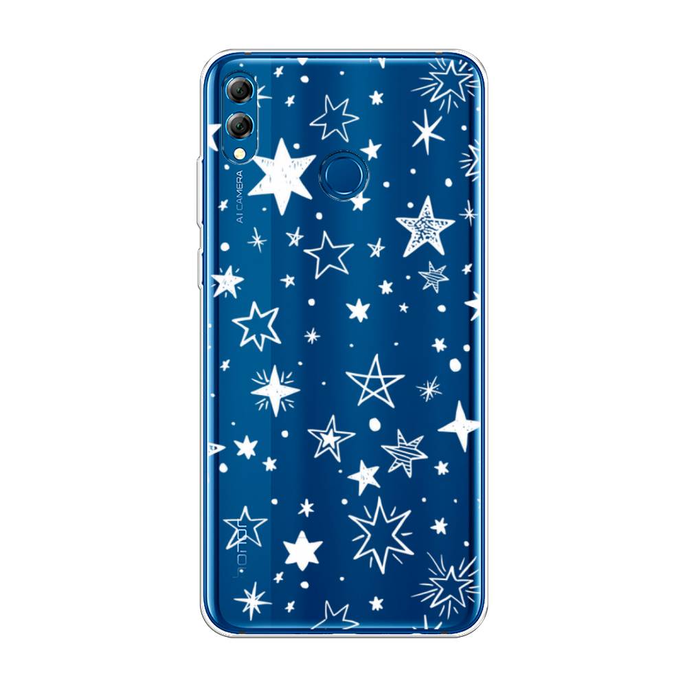 

Чехол Awog на Honor 8X Max "Звездочки графика белая", Прозрачный;белый, 66550-7