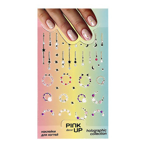 

Наклейки для ногтей Pink Up Decor Holographic 820