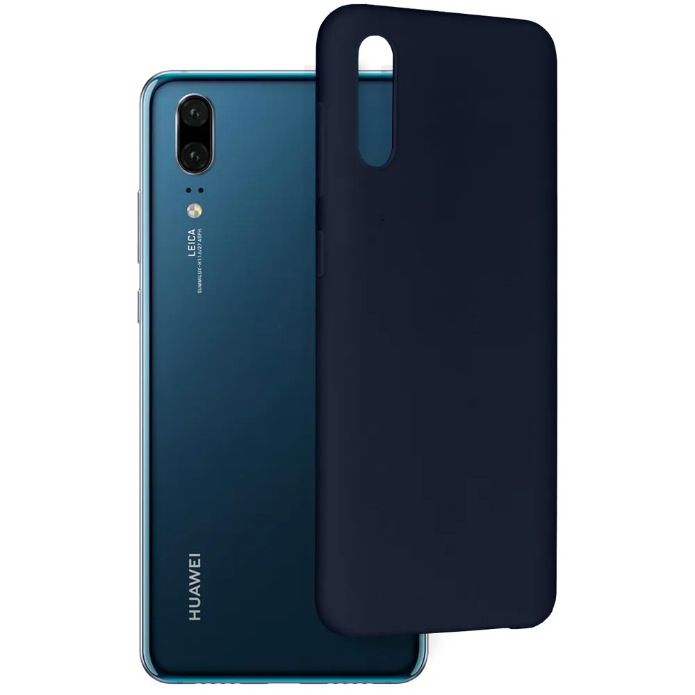 

Bruno силиконовый чехол Soft Touch для Huawei P20 (Темно-синий)
