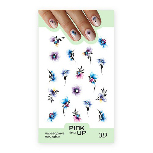 

Наклейки для ногтей Pink Up Decor 3D 784, Фиолетовый