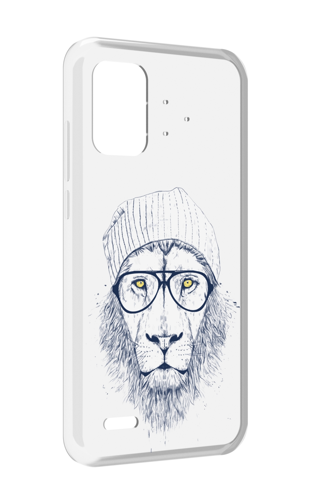 

Чехол MyPads хиппи лев для UMIDIGI Bison Pro, Прозрачный, Tocco