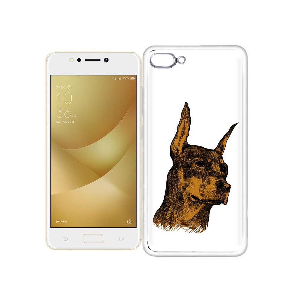 

Чехол MyPads Tocco для Asus ZenFone 4 Max скетч доберман, Прозрачный, Tocco
