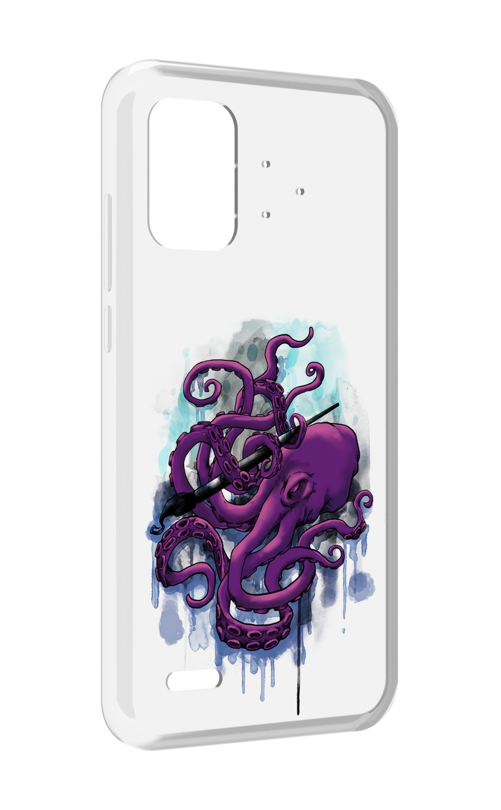 

Чехол MyPads фиолетовый осьминог для UMIDIGI Bison Pro, Прозрачный, Tocco