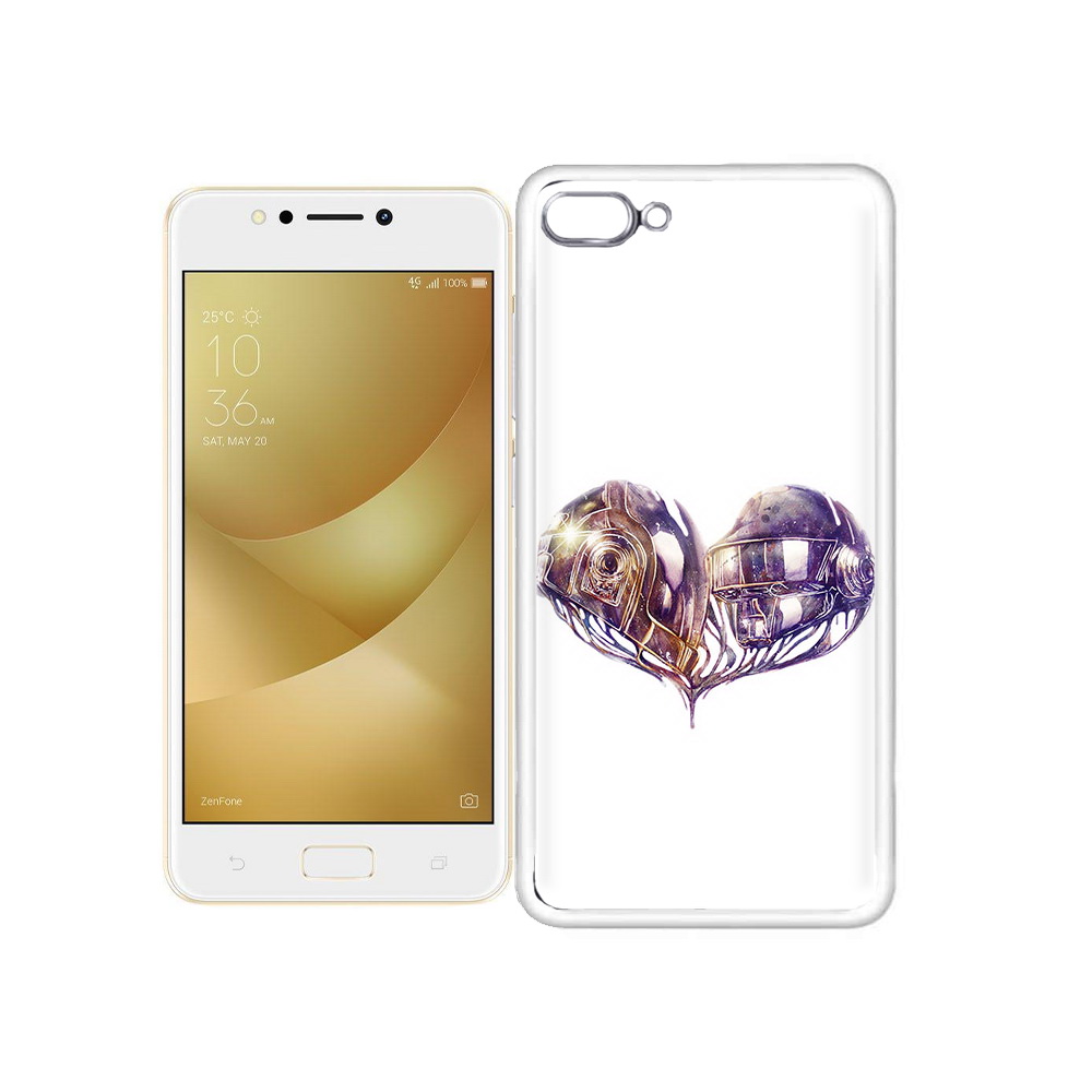 

Чехол MyPads Tocco для Asus ZenFone 4 Max сердце абстракция, Прозрачный, Tocco