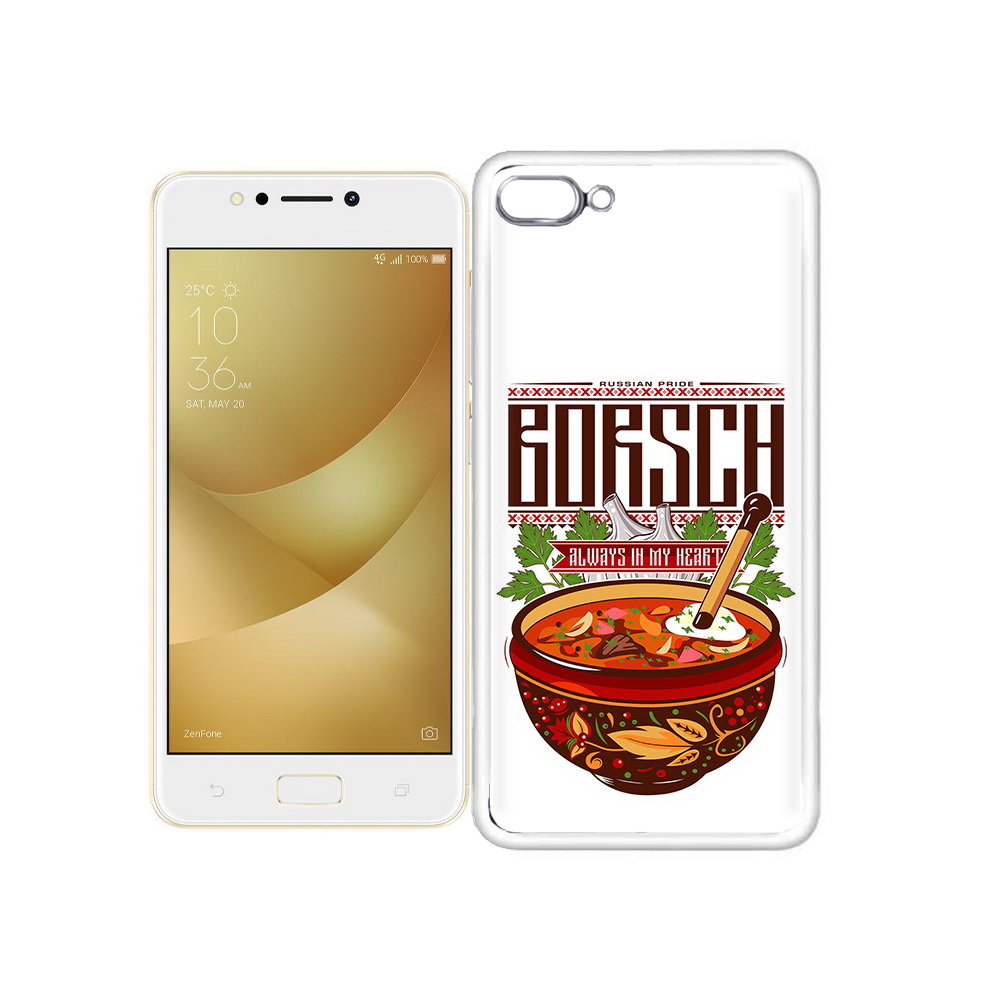

Чехол MyPads Tocco для Asus ZenFone 4 Max русский борщ, Прозрачный, Tocco