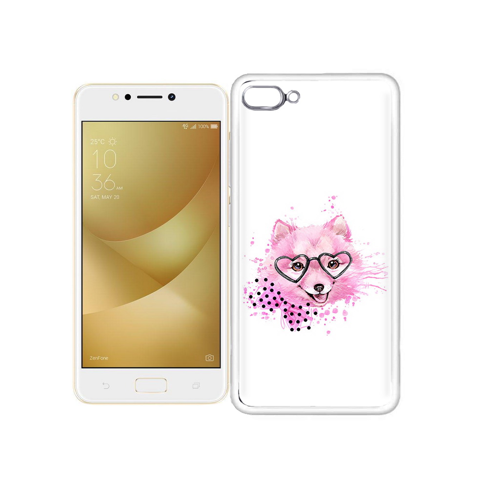 

Чехол MyPads Tocco для Asus ZenFone 4 Max розовый волченок, Прозрачный, Tocco