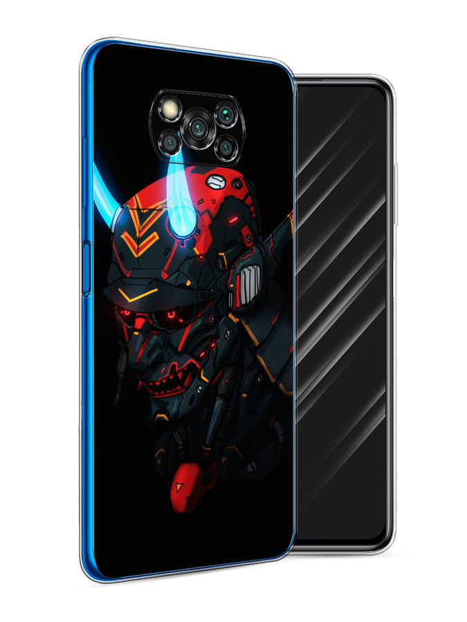 

Чехол Awog на Poco X3/X3 Pro "Неоновый самурай", Разноцветный, 310650-6