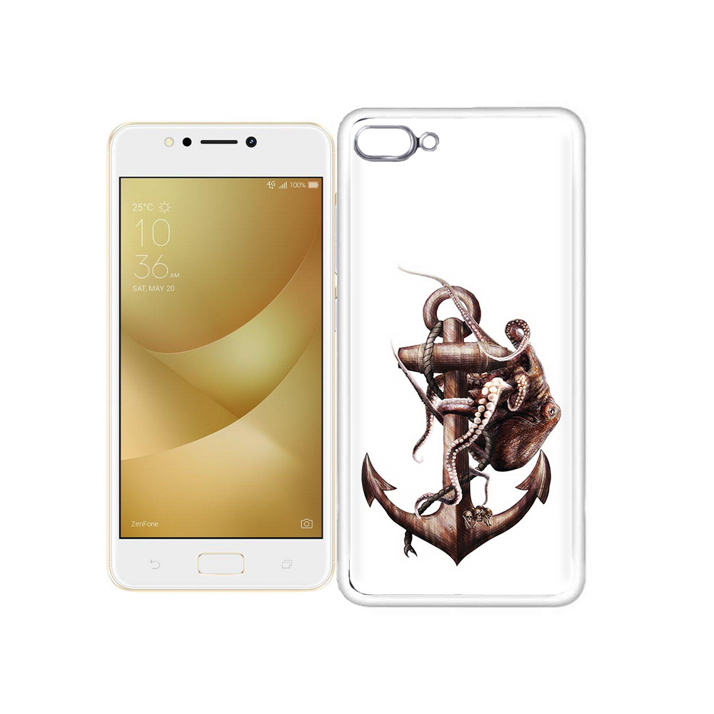 

Чехол MyPads Tocco для Asus ZenFone 4 Max ржавый якорь, Прозрачный, Tocco
