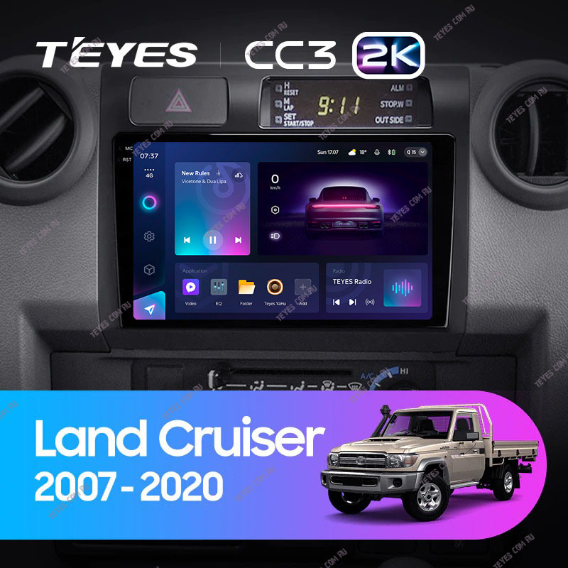 

Штатная магнитола Teyes CC3 2K 4/64 Toyota Land Cruiser 70 Series LC 79 (2007-2020), CC3 2K