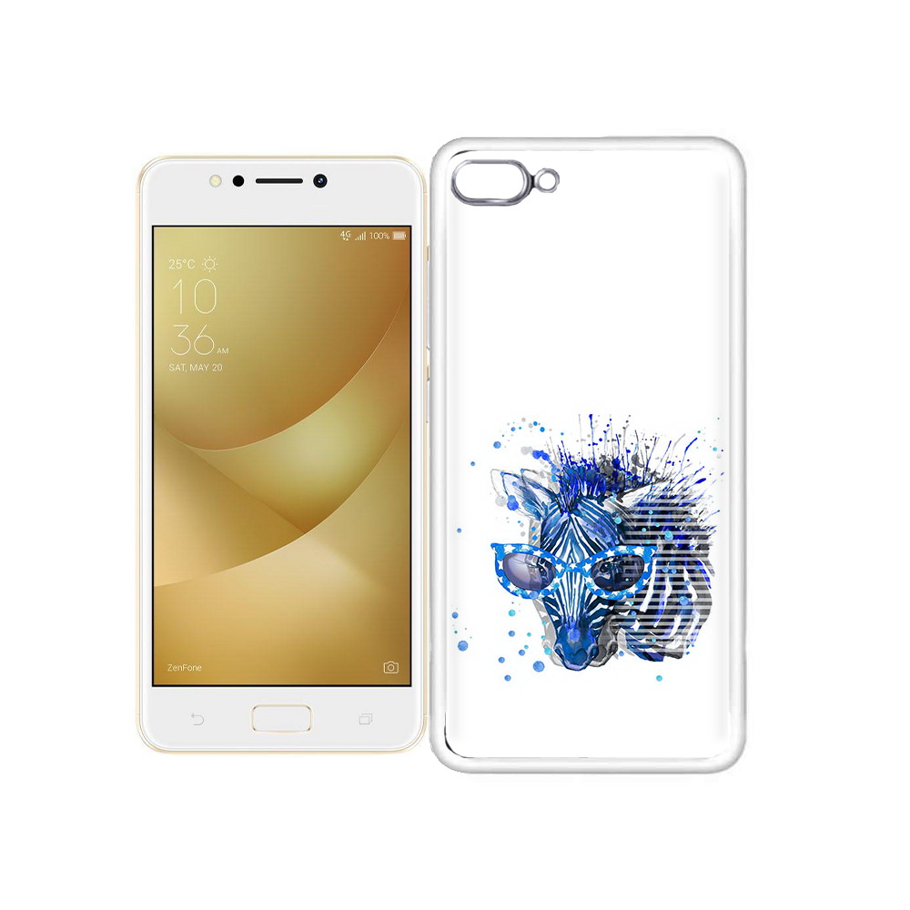 

Чехол MyPads Tocco для Asus ZenFone 4 Max расплывчатая зебра, Прозрачный, Tocco