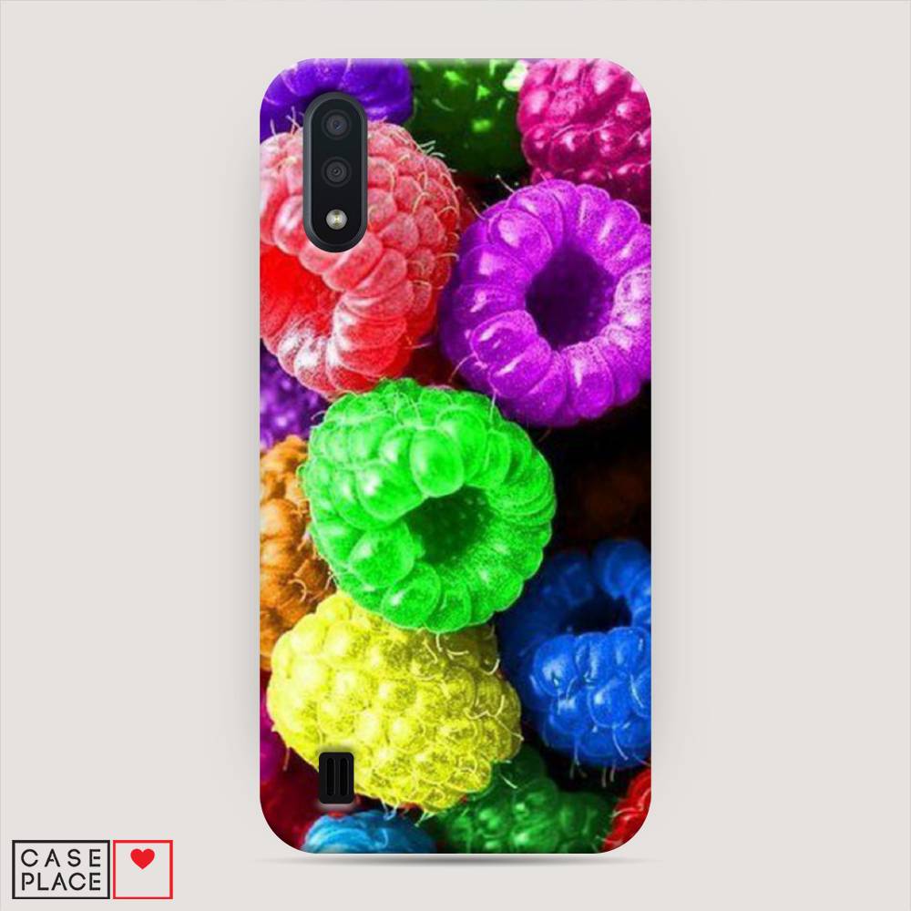 

Пластиковый чехол "Разноцветная малина" на Samsung Galaxy A01