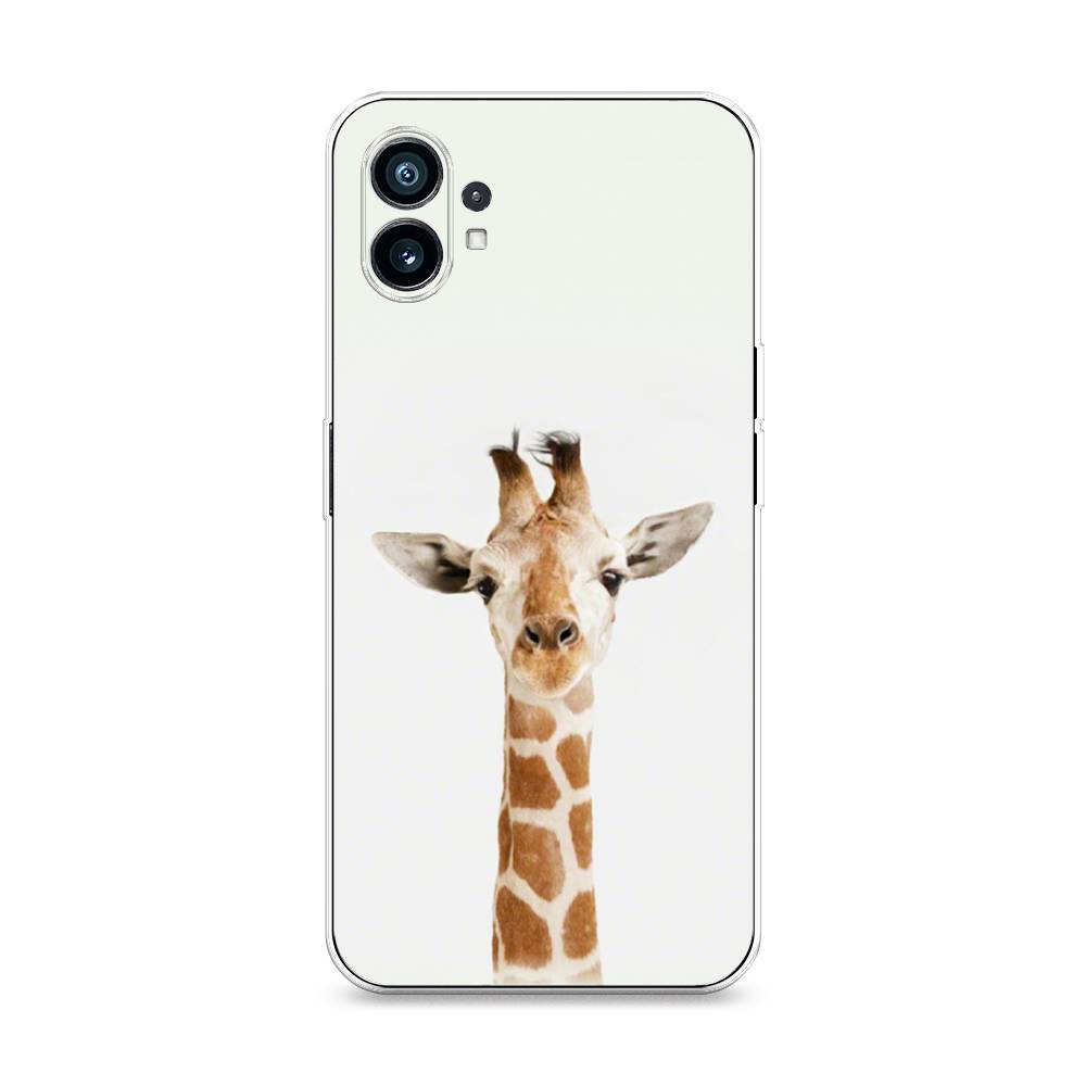 

Чехол на Nothing Phone (1) "Любопытный жираф", Бежевый;коричневый, 3300150-1