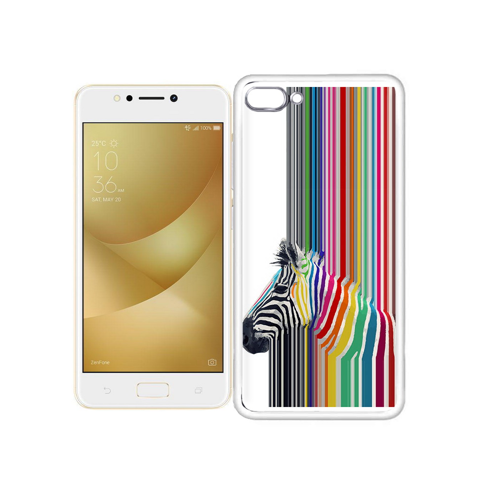 

Чехол MyPads Tocco для Asus ZenFone 4 Max радужная зебра, Прозрачный, Tocco