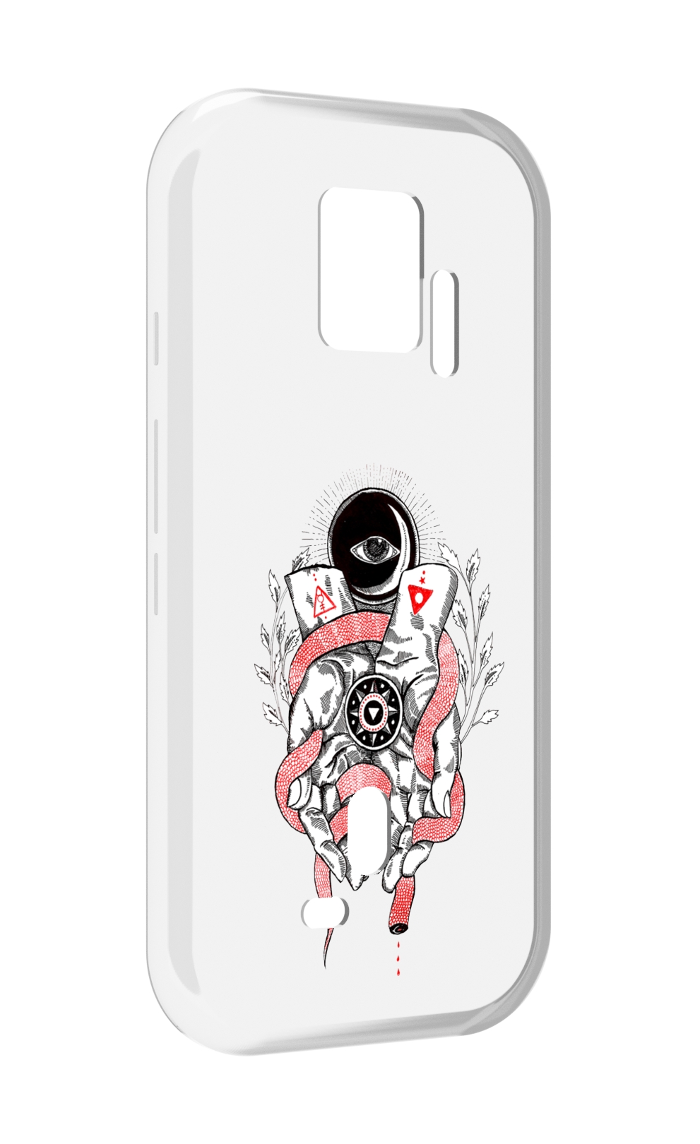 Чехол MyPads абстрация связанные руки для ZTE Nubia Red Magic 7S Pro