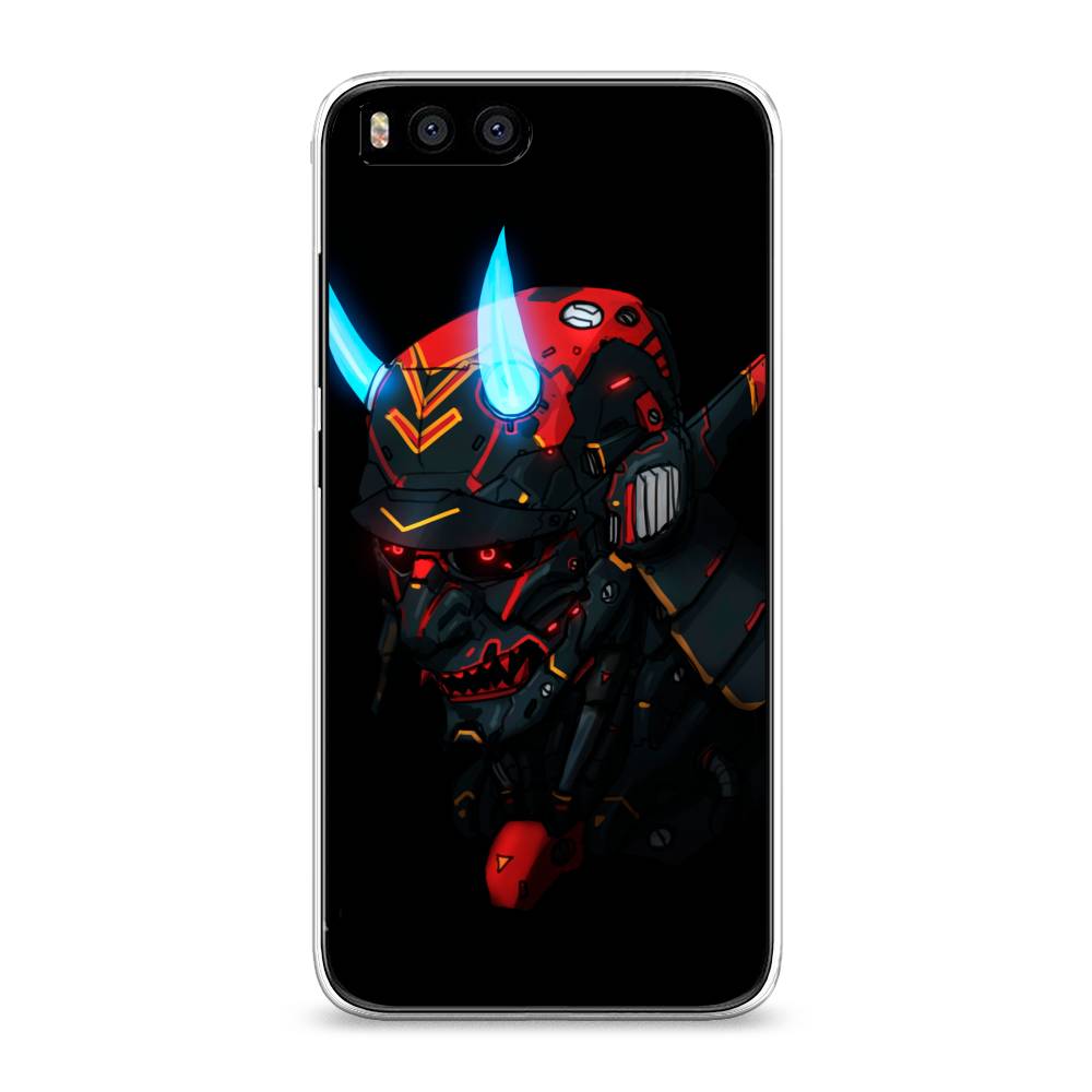 

Чехол Awog на Xiaomi Mi 6 "Неоновый самурай", Разноцветный, 30650-6