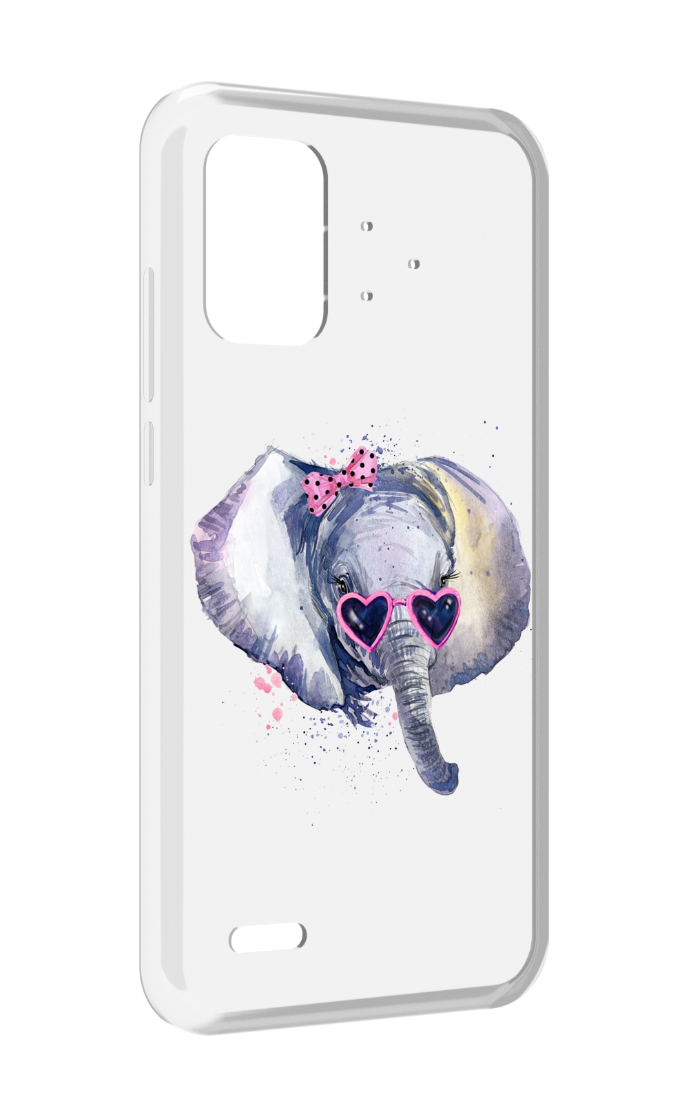

Чехол MyPads слоник в очках для UMIDIGI Bison Pro, Прозрачный, Tocco