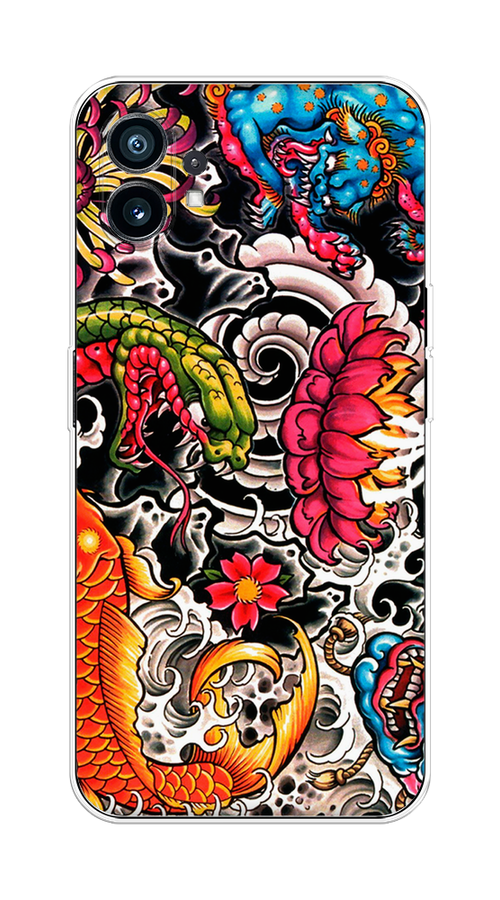 

Чехол на Nothing Phone (1) "Японское искусство", Красный;оранжевый;голубой, 3300150-4