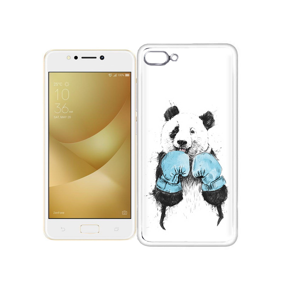 Чехол MyPads Tocco для Asus ZenFone 4 Max панда боксер
