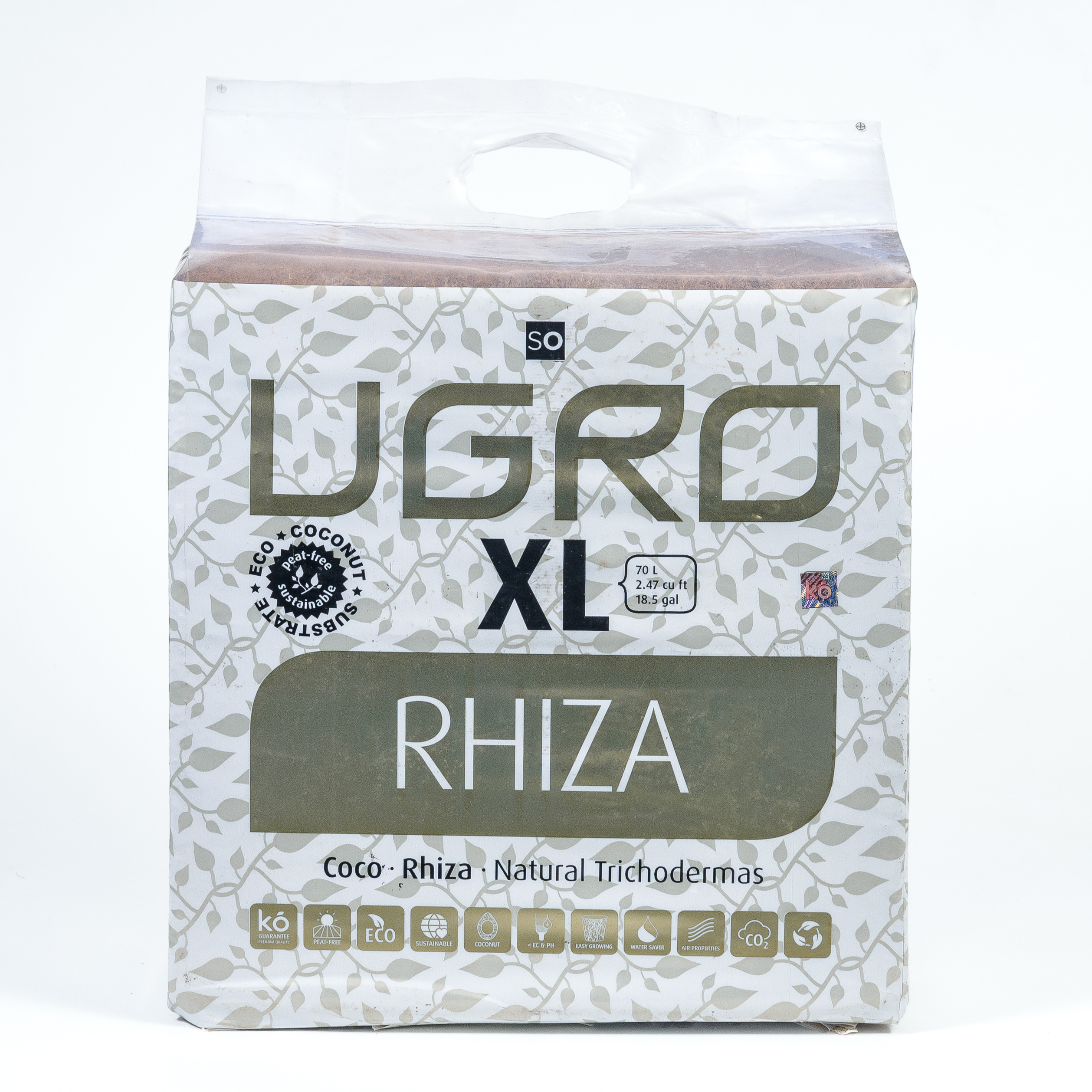 Кокосовый субстрат с микоризой UGro XL Rhiza 70л