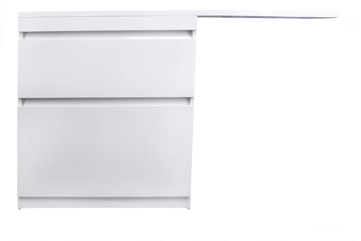 

Тумба напольная Style Line El Fante Даллас 140 2 ящика, люкс белая, PLUS СС-00002273, Белый