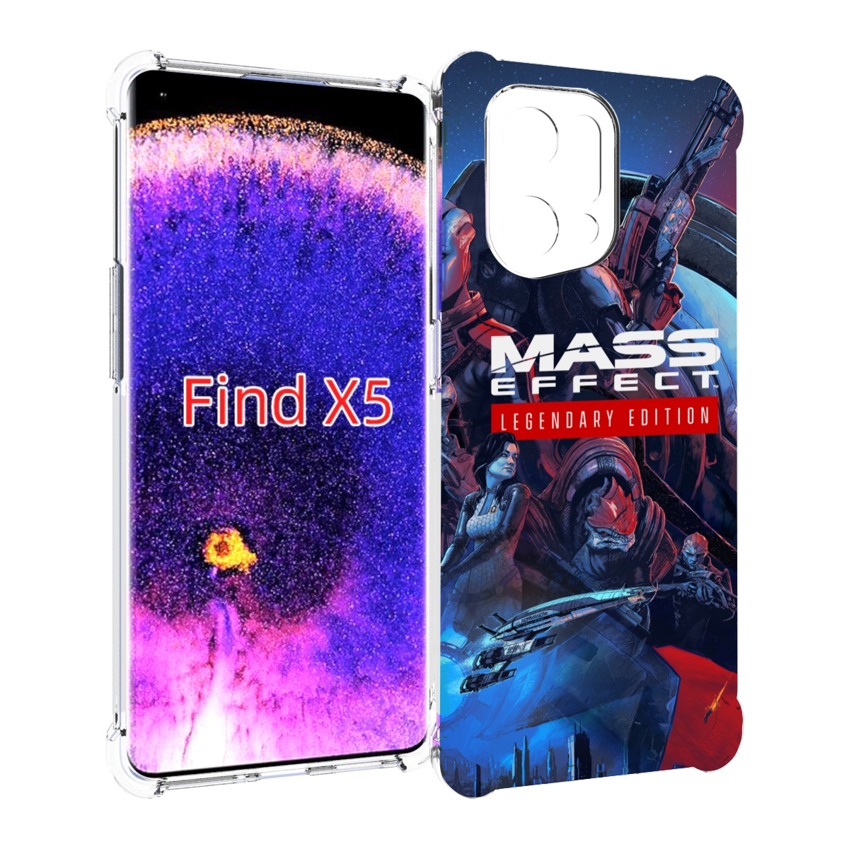 

Чехол MyPads Mass Effect Legendary Edition для Oppo Find X5, Прозрачный, Tocco