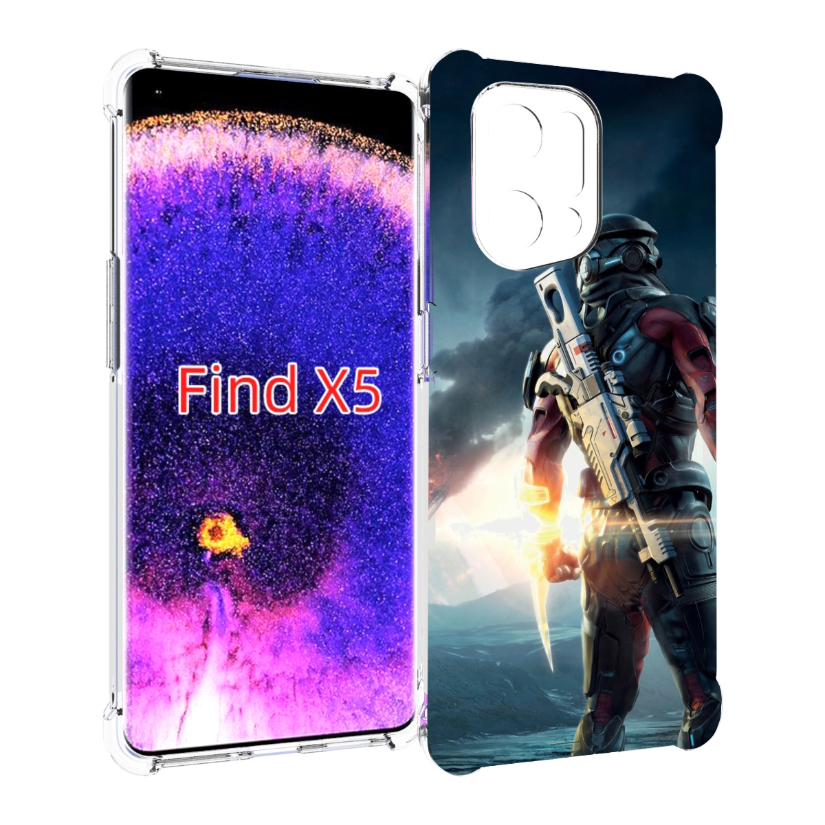 

Чехол MyPads Mass Effect Andromeda Ryder для Oppo Find X5, Прозрачный, Tocco