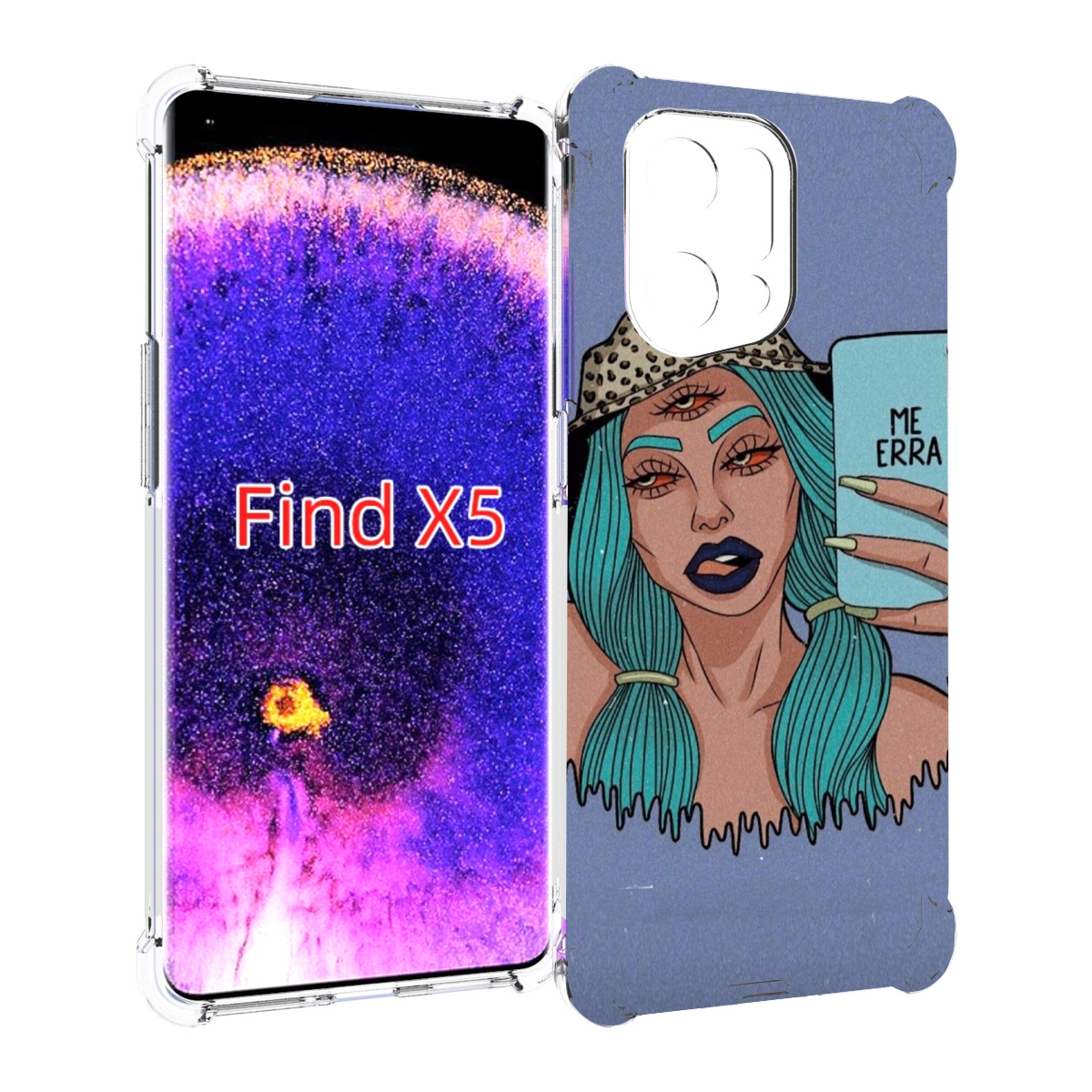 

Чехол MyPads ME Erra женский для Oppo Find X5, Прозрачный, Tocco