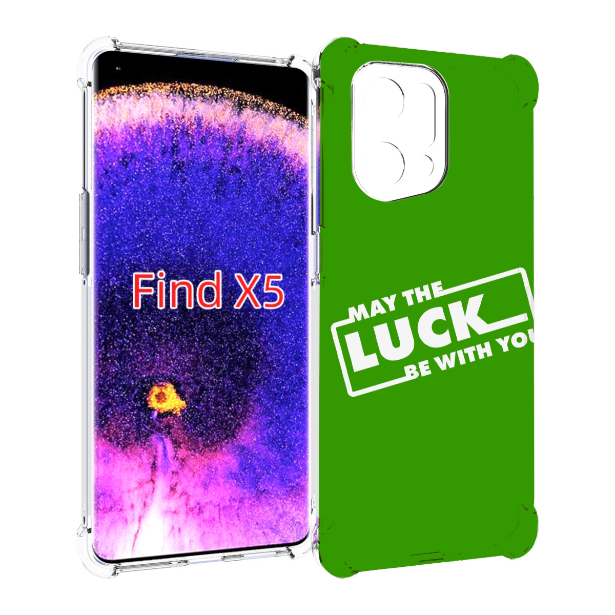

Чехол MyPads Luck green для Oppo Find X5, Прозрачный, Tocco
