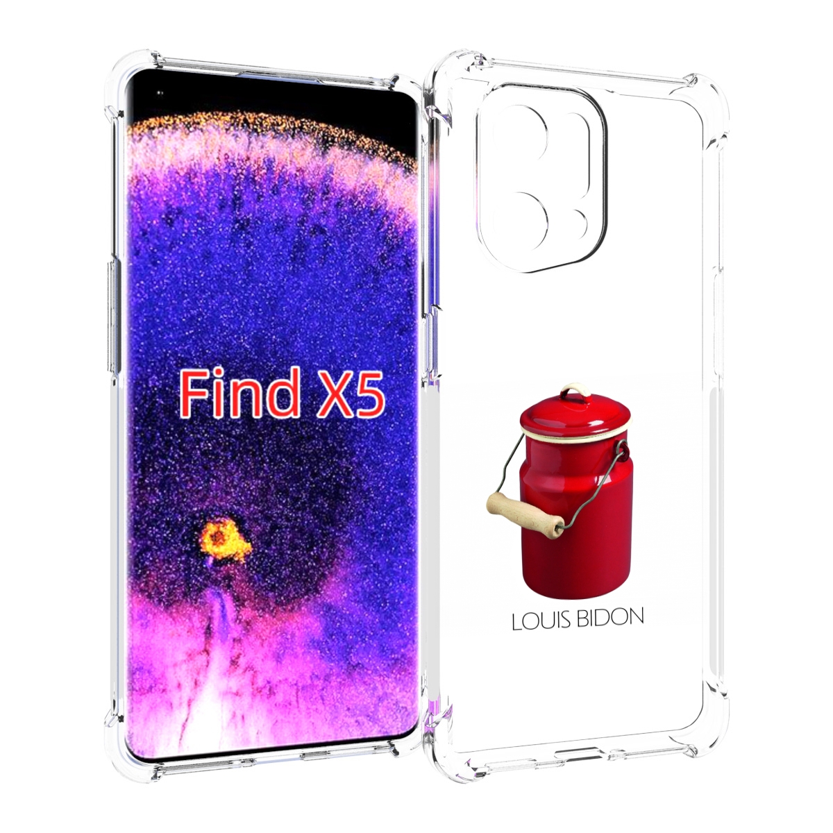 

Чехол MyPads Louis-bidon для Oppo Find X5, Прозрачный, Tocco