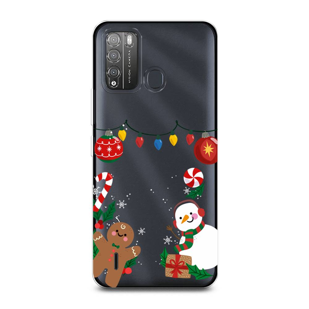 

Чехол для Itel Vision 1 Pro "Новогоднее настроение", Коричневый;красный;зеленый, 3200350-5