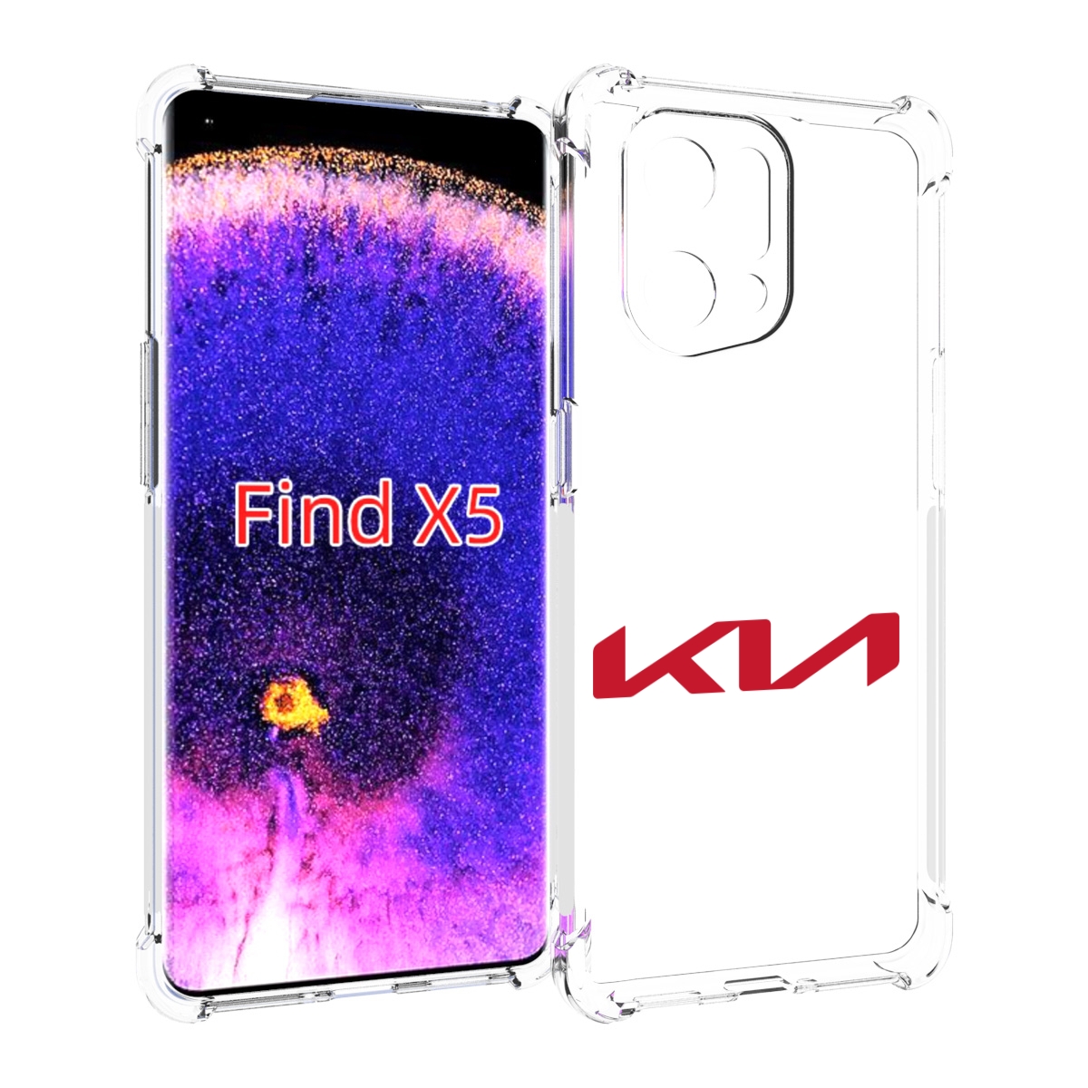 

Чехол MyPads Kia-3 для Oppo Find X5, Прозрачный, Tocco